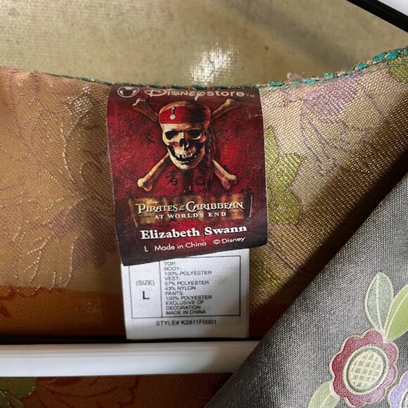 Disney Store Pirates Of The Caribbean Elizabeth Swann Costume Large (10/12) - Picture 2 of 6